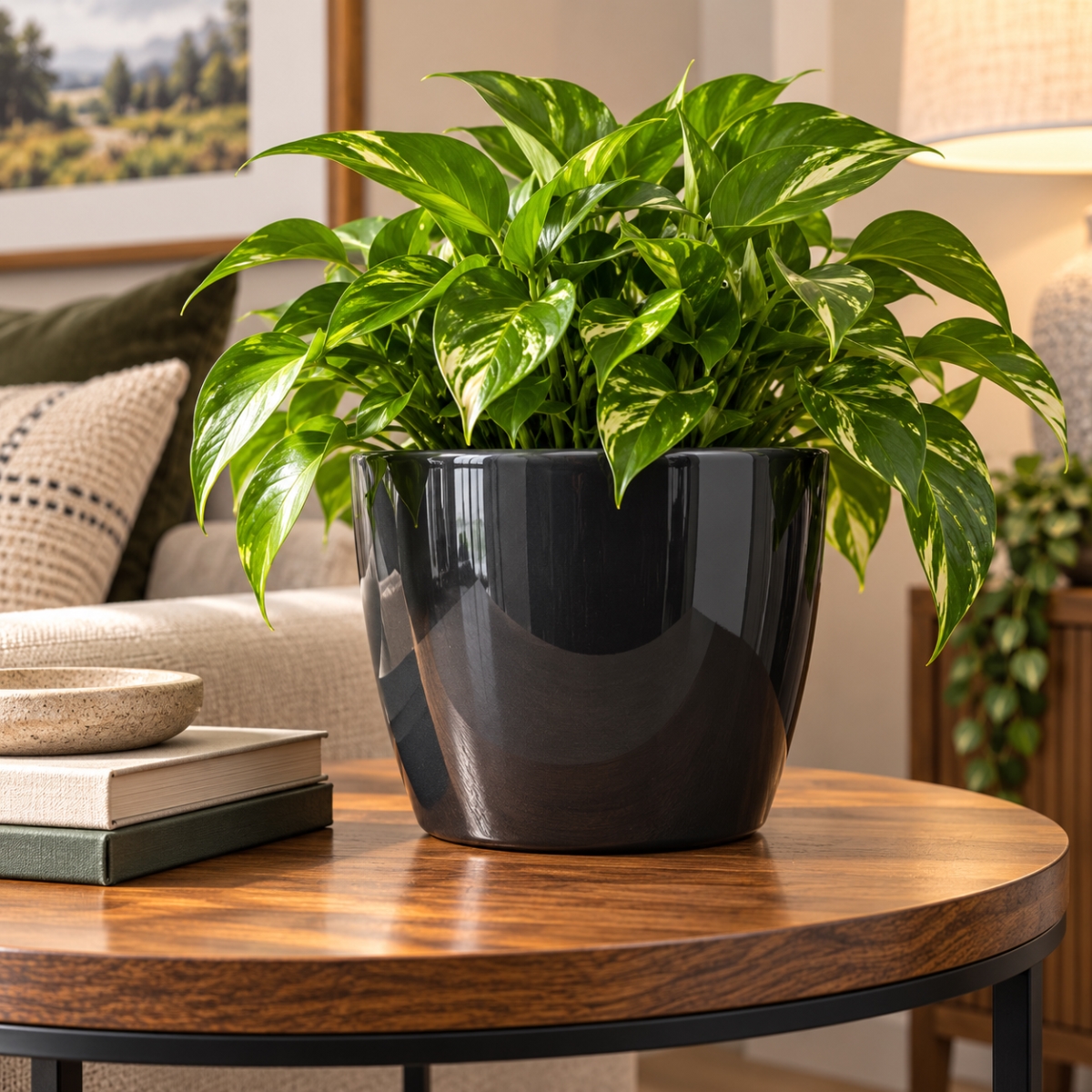AI-09514375 Metallic Gray Marlow Pot