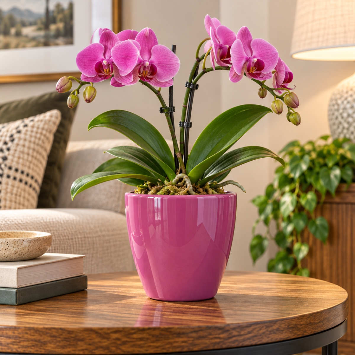 AI-09538004 Pink Orchid Pot