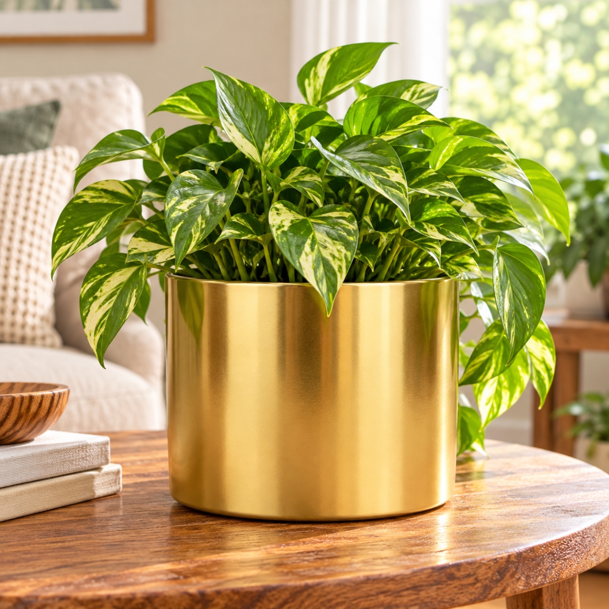 AI-CE25-2006 Atlas Round Matte Gold Pot