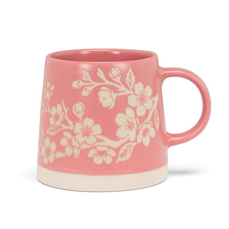 AB-27-ARTISAN-207 Wide Base With Cherry Blossoms Mug