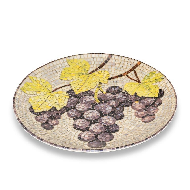 AB-27-MOSAIC-213-GRAPE Grapes Mosaic Small Plate