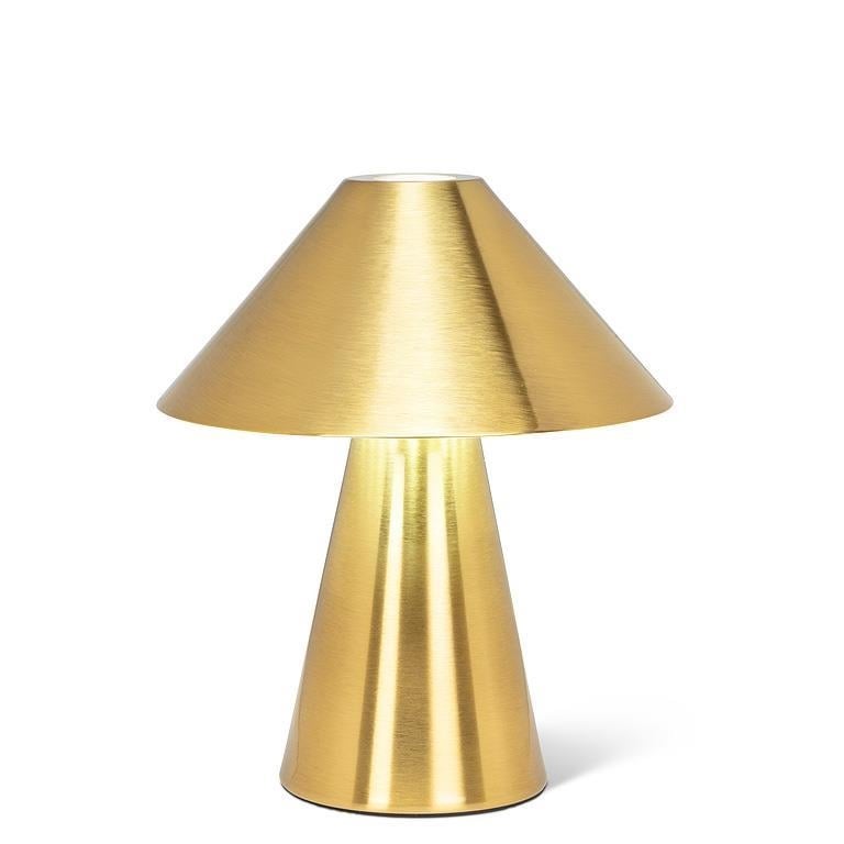 AB-27-TRILITE-068-GOLD Small Gold Cone Shade Led Lamp