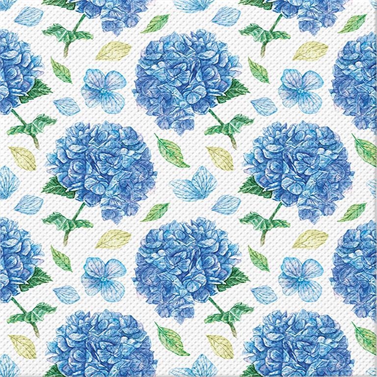 AB-88-SD-123600 Set Of 12 Rhythmic Hydrangeas Dinner Napkins