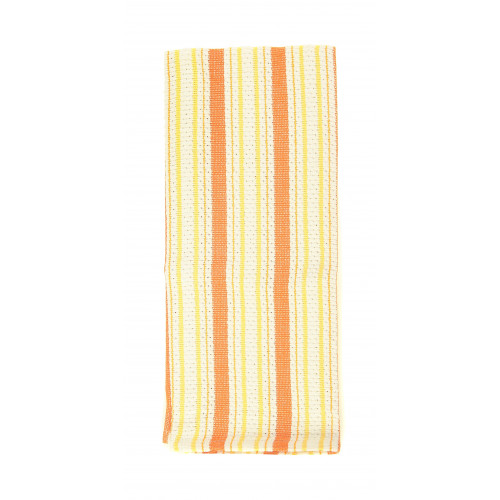 AG-30631S-4 Tea Towels, Orange Stripe - Set of 4