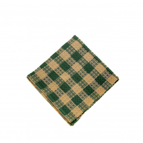AG-31252S-4 Dish Cloths, Green Check - Set of 4