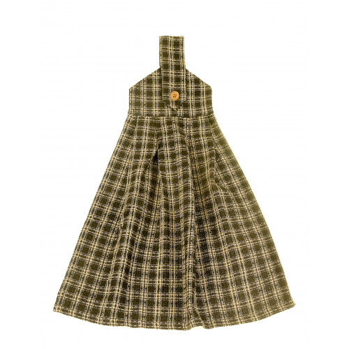 AG-36272 Hanging & Tie Button Towel, Salt Pepper