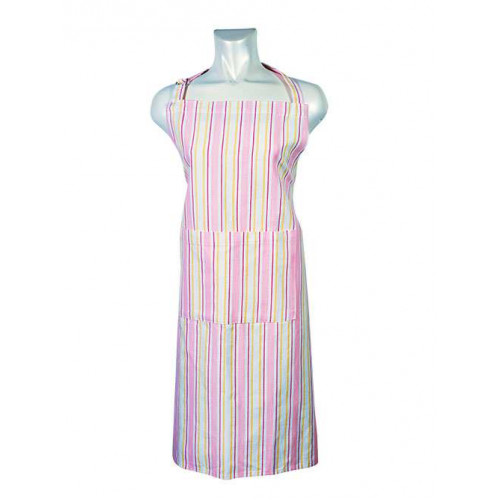 Kitchen Apron, Stripe Pink