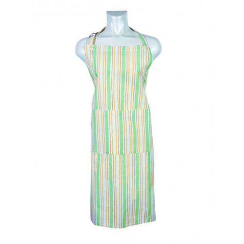 Kitchen Apron, Stripe Lt. Green