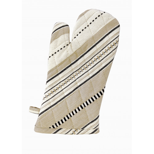 AG-38270S-2 Oven Mittens, Coco Stripe - Set of 2