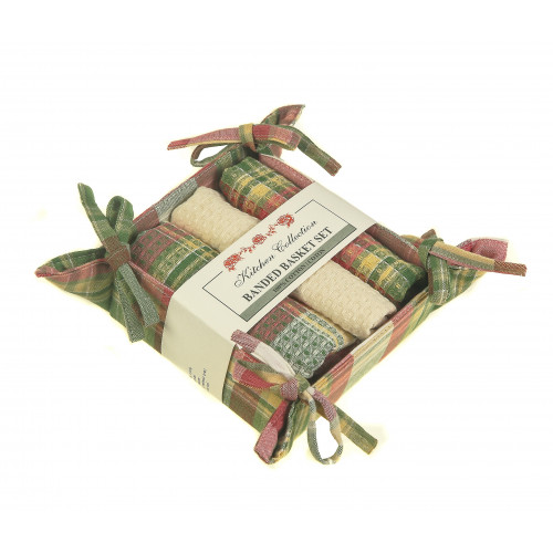 Picture of Mr. MJs Trading AG-48230 Bread Basket Set, Summer Blush