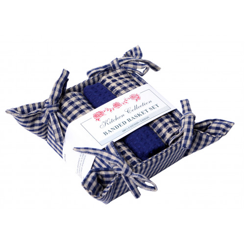 AG-48296 Bread Basket Set, Berryvine Navy