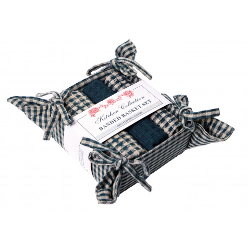 Bread Basket Set, Berryvine Green