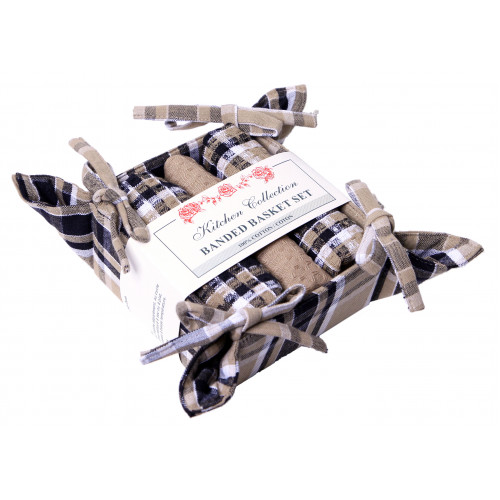 Bread Basket Set, Black Haze