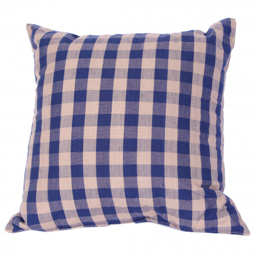 18 x 18 in. Zip Cushion Cover, Navy Check