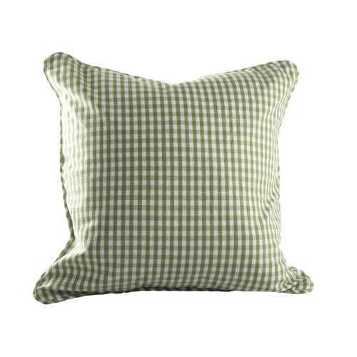 18 x 18 in. Zip Cushion Cover, Toro Green Check