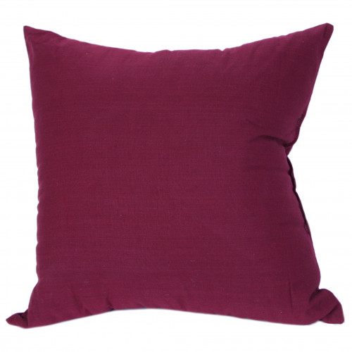 18 x 18 in. Zip Cushion, Burgundy