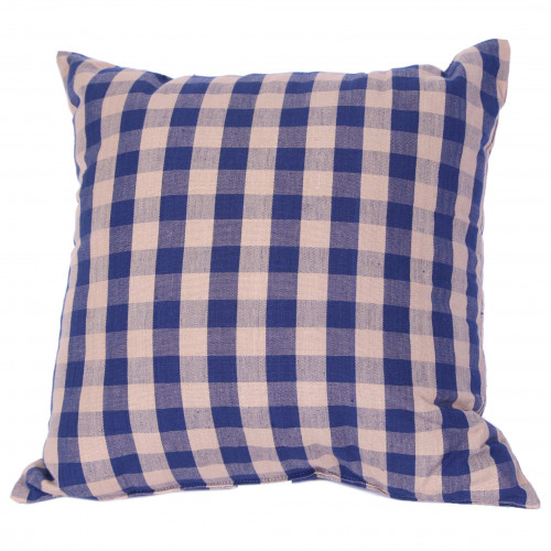 18 x 18 in. Toss Cushion, Navy Check