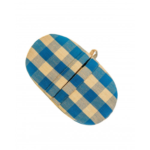AG-39250S-2 Microwave Mittens, Navy Check - Set of 2