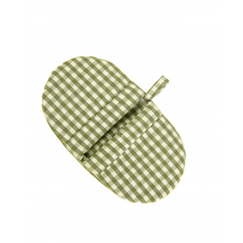 AG-39293S-2 Microwave Mittens, Toro Green Check - Set of 2