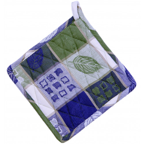 AG-40233S-2 Pot Holders, Green Leaf Harvest - Set of 2
