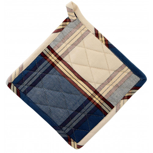 AG-40737S-2 Pot Holders, Sherwood Navy - Set of 2