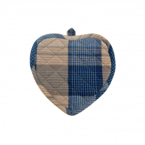 AG-41222S-2 Pot Holders Heart, Sand Blue - Set of 2