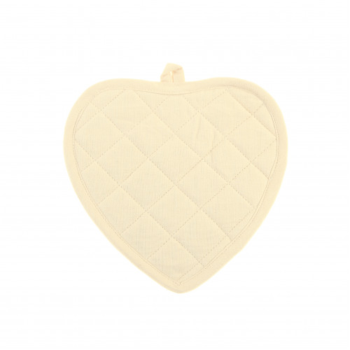 AG-41306S-2 Pot Holders Heart, Natural & Ecru - Set of 2