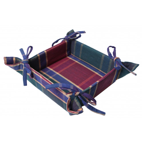 Picture of Mr. MJs Trading AG-45264-8x8 8 x 8 in. Festive Jewel Plaid Bread Basket