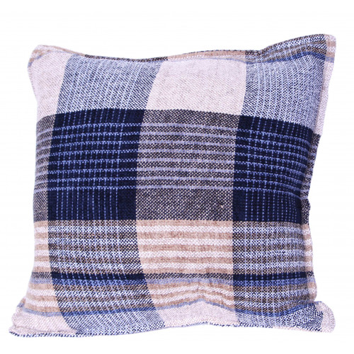 18 x 18 in. Chenille Cushion Cover, Sand Blue