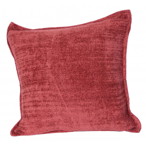 18 x 18 in. Chenille Cushion Cover, Rust