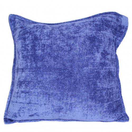 18 x 18 in. Chenille Cushion Cover, Blue