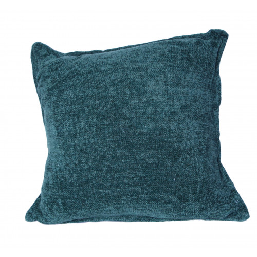 18 x 18 in. Chenille Cushion Cover, Hunter Green