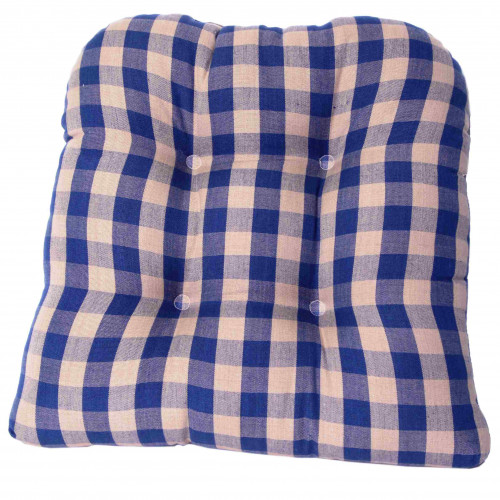 AG-60250 Chair Pad, Navy Check