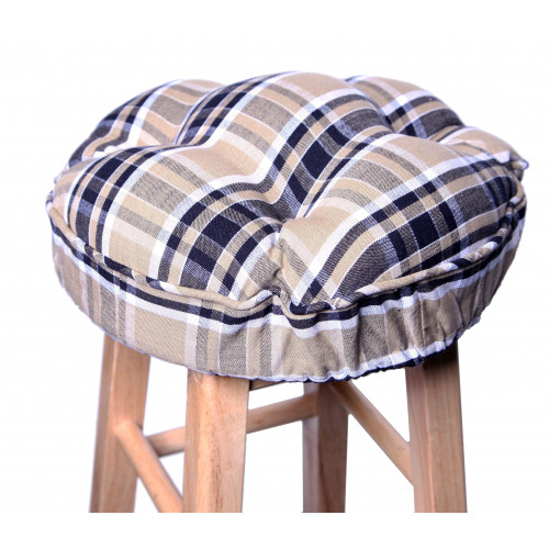 Bar Stool Cushion, Black Haze