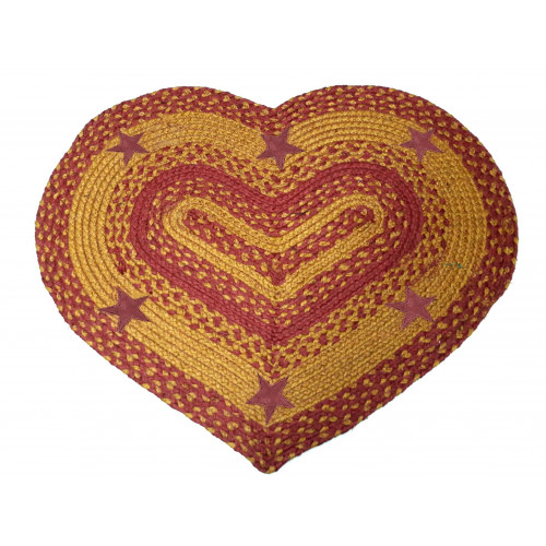 Braided Heart Rug