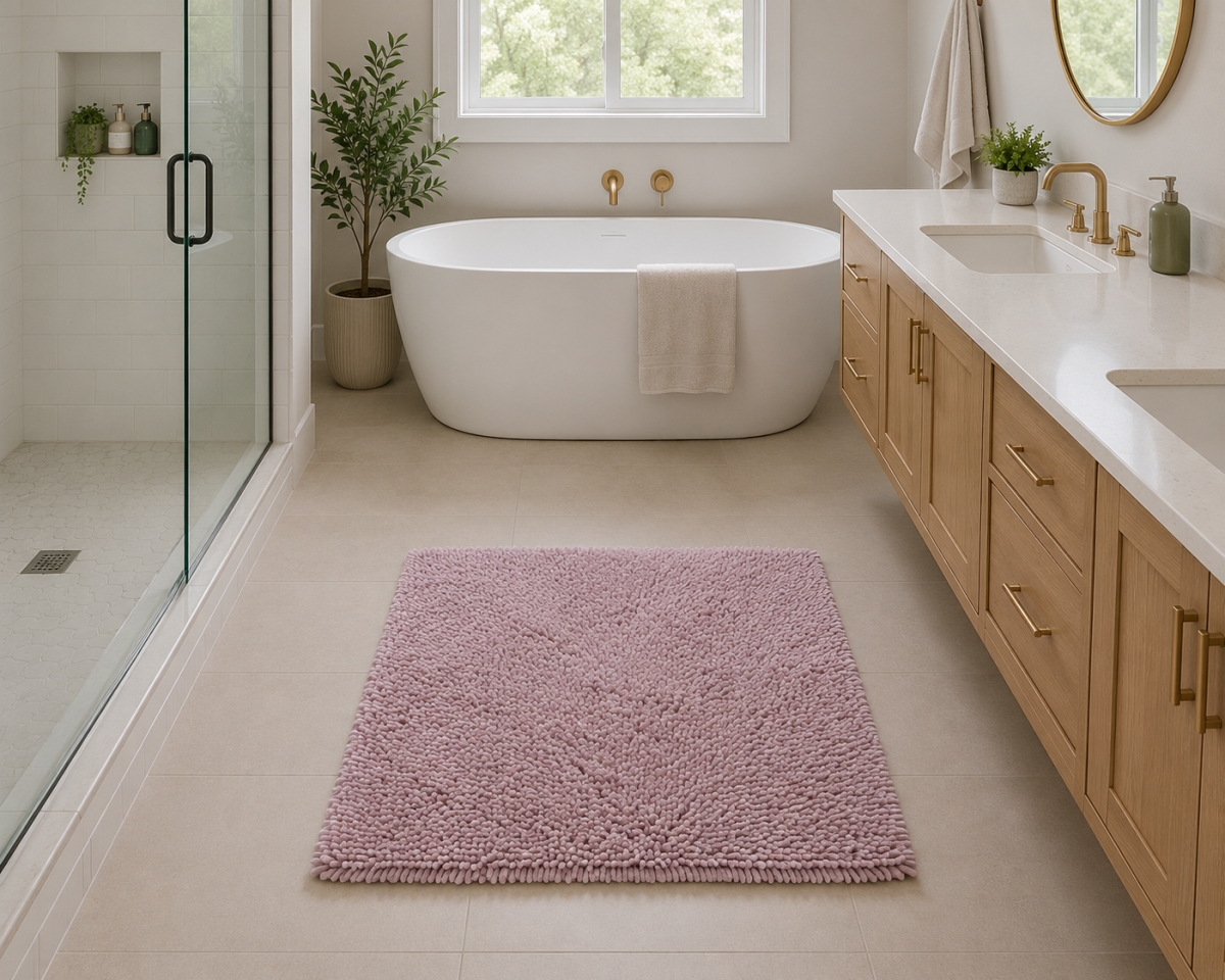 Shaggy - Taupe Bathmat