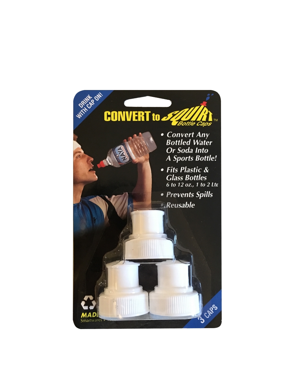 Picture of Maverick Ventures 15001 Convert To Squirt Push Pull Water Bottle Caps - Pack of 3