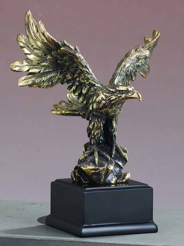 Golden Eagle Sculpture - 5 x 7.5 in.