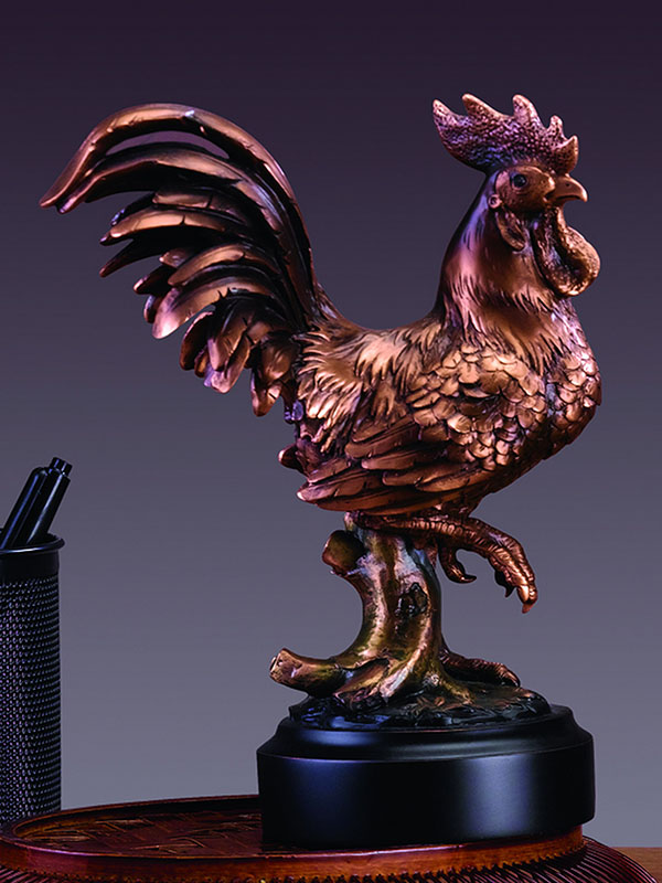 Rooster Sculpture - 6.5 x 8.5 in.