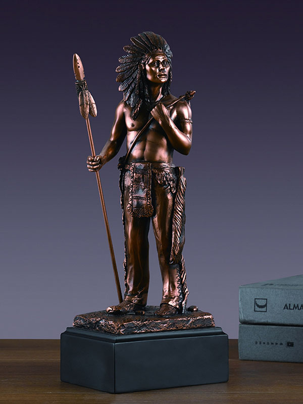 Indian Man Sculpture - 4.5 x 12 in.