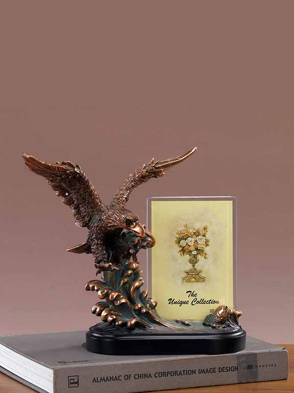 51118 10.5 x 9.5 in. Eagle Picture Frame, Bronze
