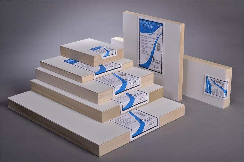 6 x 8 in. Flat Gesso Painting Panel - White
