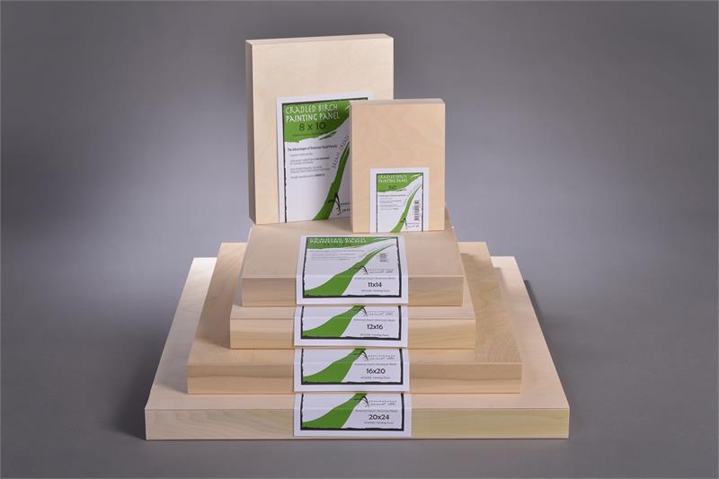12 x 12 in. Flat Birch Painting Panel - Natural - Pack of 3