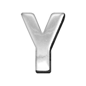 Picture of Mirage Pet 18-04 34Y Chrome Letter Sliding Charms Y&#44; 0.75 in.