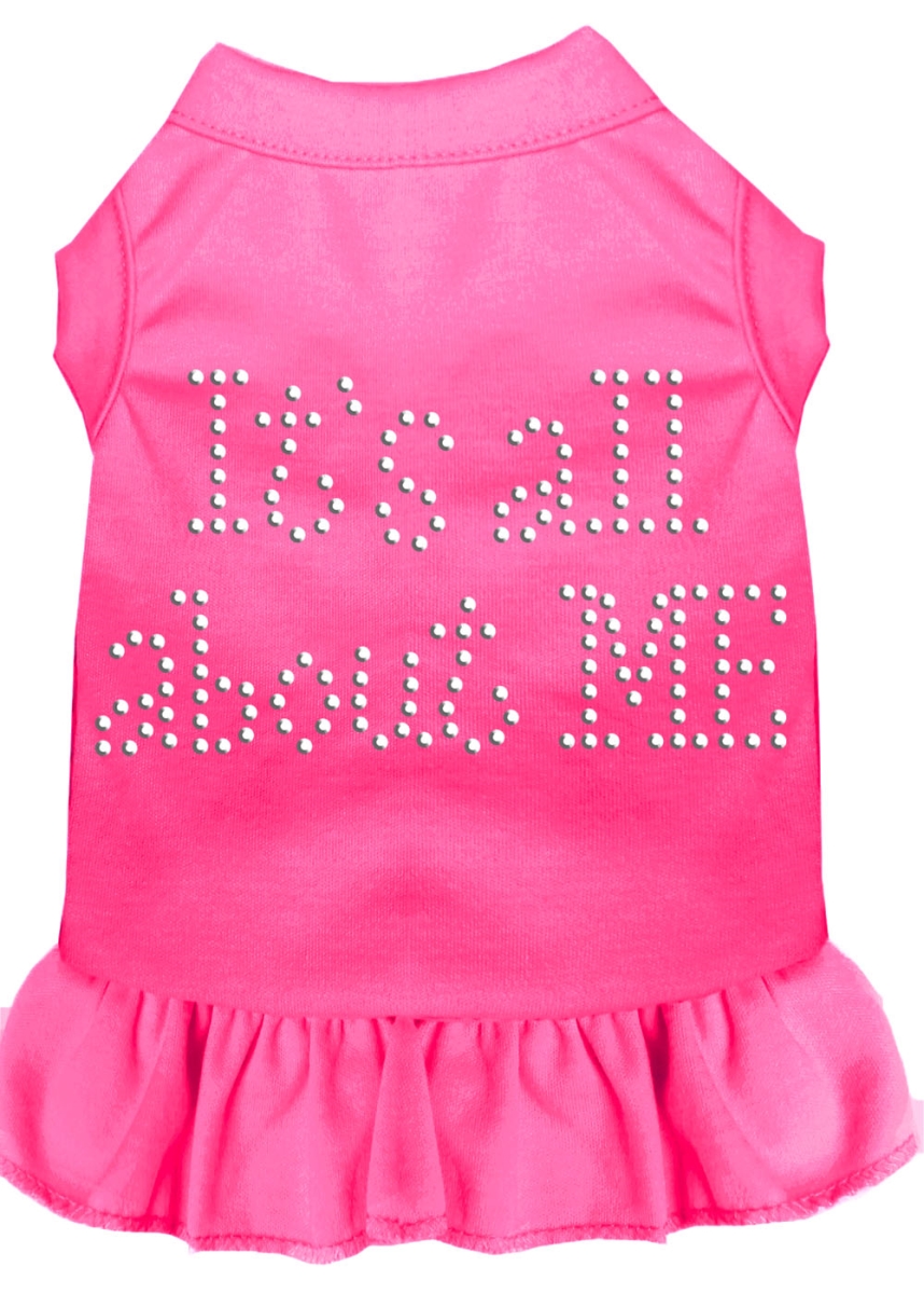 Picture of Mirage Pet 57-07 XLBPK Rhinestone All About Me Dress - Bright Pink&#44; Extra Large