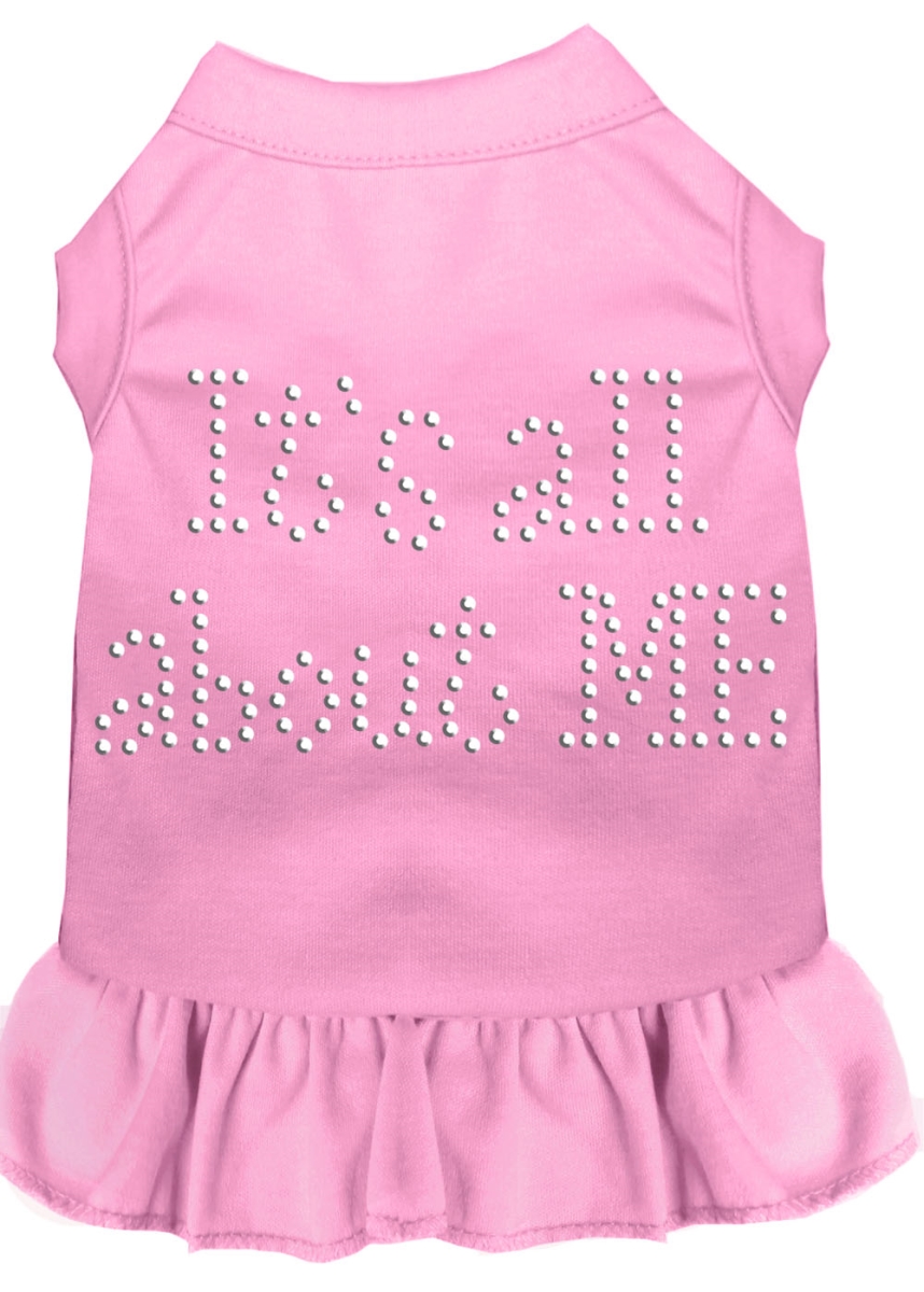 Picture of Mirage Pet 57-07 XLLPK Rhinestone All About Me Dress - Light Pink&#44; Extra Large