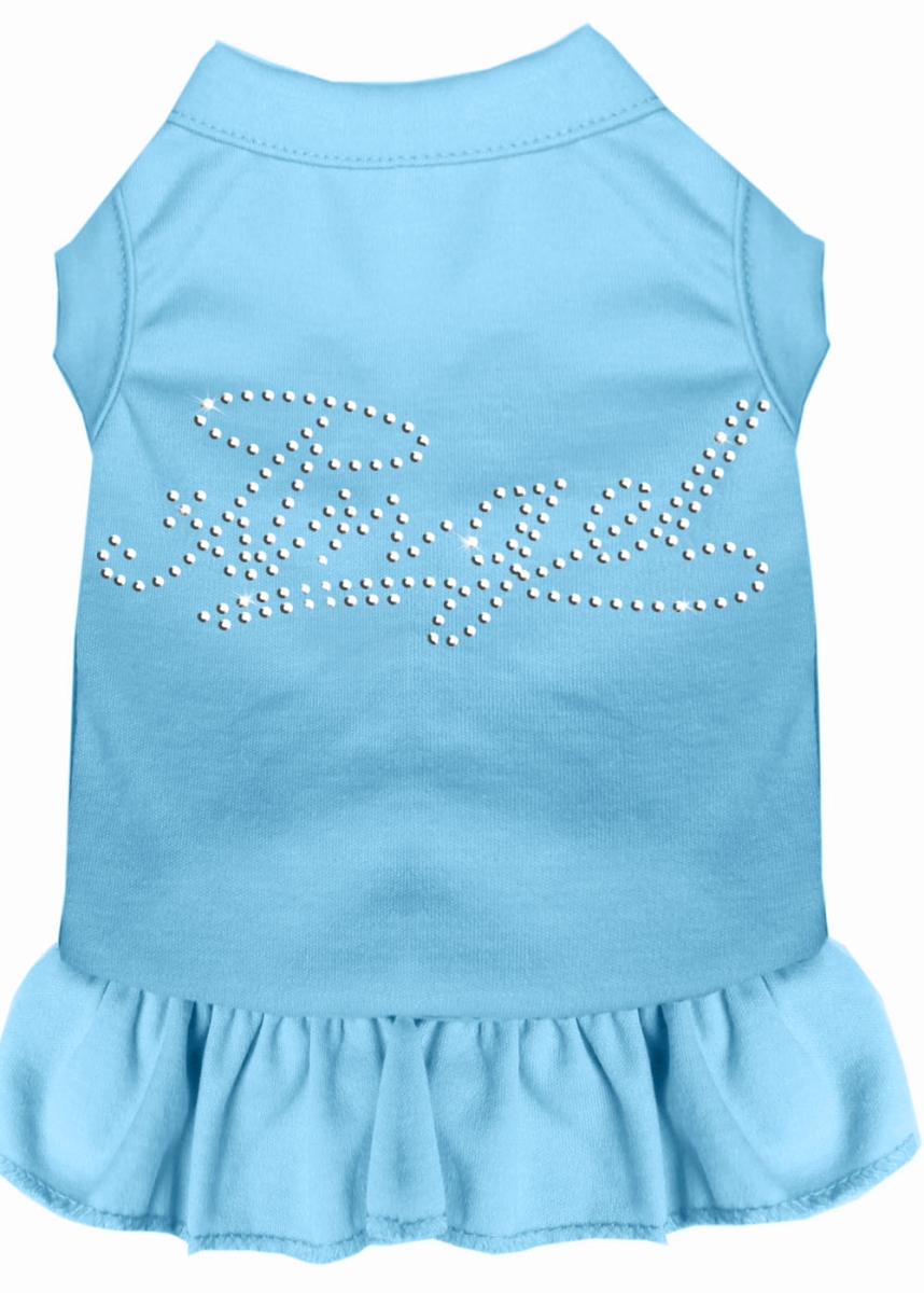 Picture of Mirage Pet 57-08 MDBBL 12 in. Rhinestone Angel Dress&#44; Baby Blue - Medium
