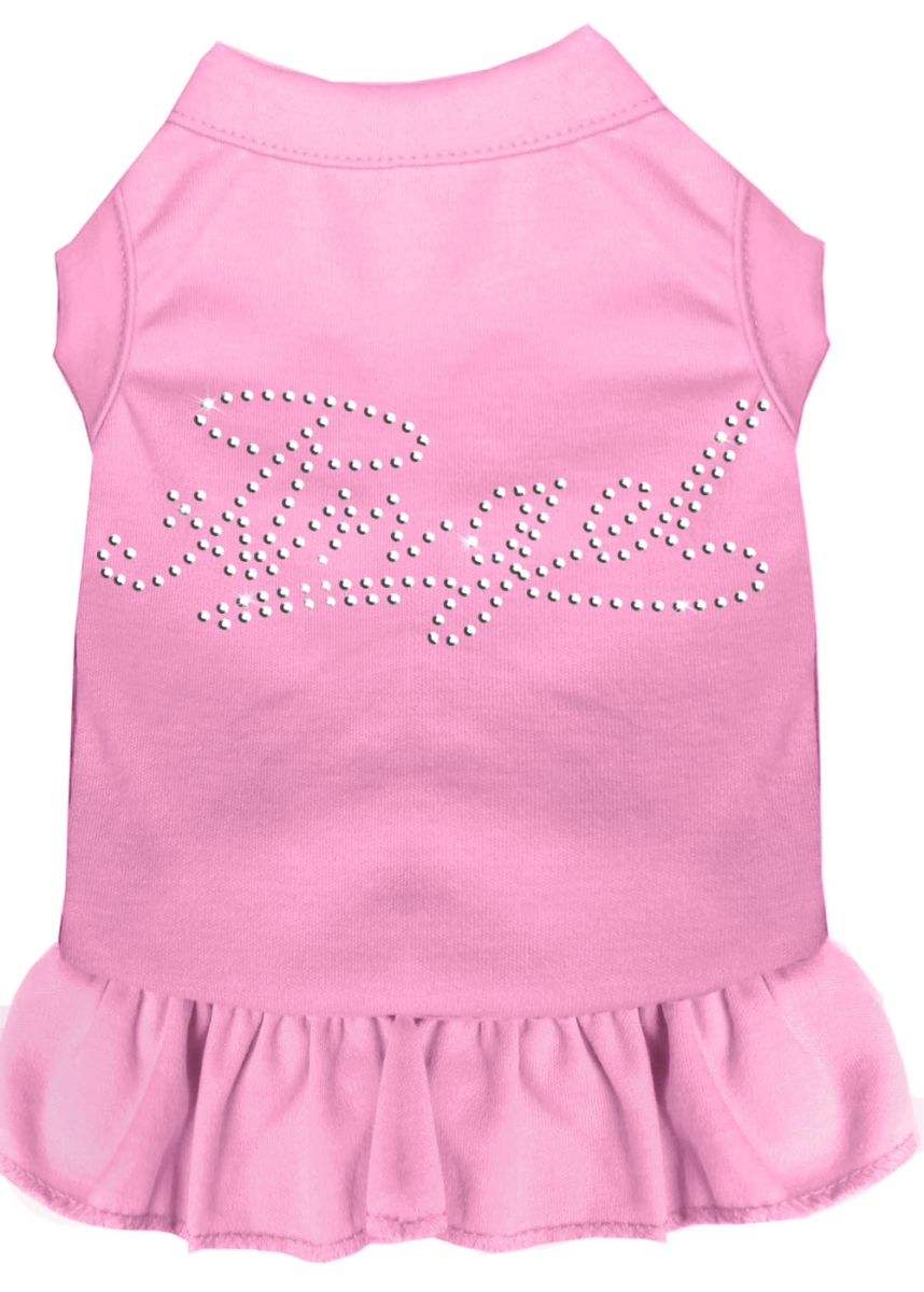 Picture of Mirage Pet 57-08 XXLLPK 18 in. Rhinestone Angel Dress&#44; Light Pink - 2XL