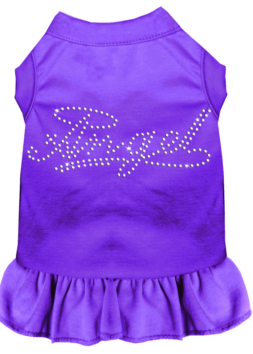 Picture of Mirage Pet 57-08 XSPR 8 in. Rhinestone Angel Dress&#44; Purple - Extra Small