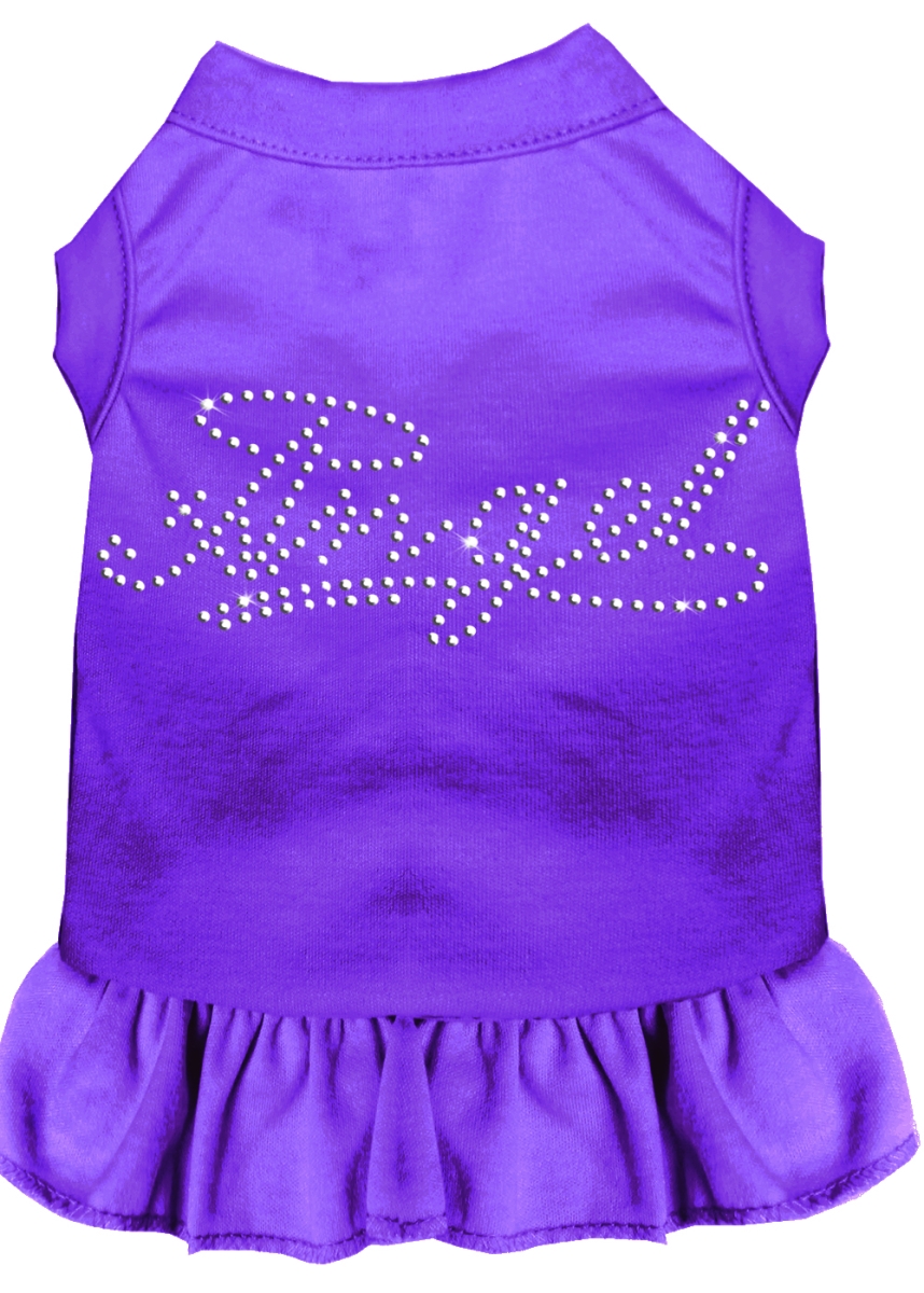 Picture of Mirage Pet 57-08 XXLPR 18 in. Rhinestone Angel Dress&#44; Purple - 2XL